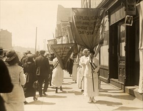 Members of  National Woman's Party protesting
