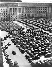 Government workers' parked cars