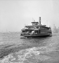 Ferry boat traveling to Hoboken
