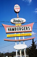 Hardee's fast food restaurant sign