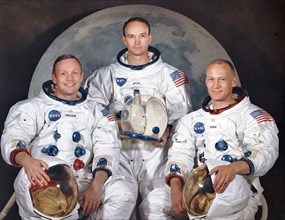 Official crew portrait of Apollo 11 astronauts