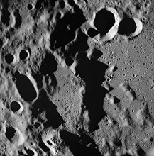 View of lunar farside as photographed from Apollo 8 spacecraft