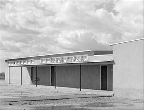 School at FSA (Farm Security Administration) farm workers' community, Eleven Mile Corner, Arizona,
