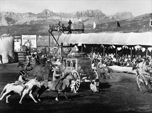 Buffalo Bill's Wild West Show, on-set of the film, "Buffalo Bill and the Indians, or Sitting Bull's