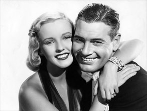 Phyllis Brooks, Richard Arlen, publicity portrait for the film, "Straight, Place And Show", 20th