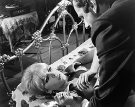 Stella Stevens, Rip Torn, on-set of the film, "Sol Madrid", MGM, 1968