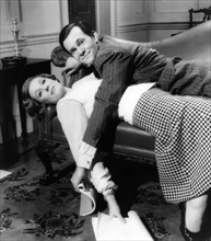 Julie Andrews, Daniel Massey, on-set of the film, "Star!", 20th Century-Fox, 1968