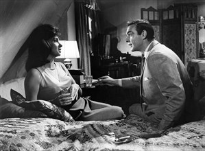 Gina Lollobrigida, Sean Connery, on-set of the film, "Woman Of Straw", United Artists, 1964
