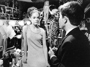 Elizabeth Hartman, Peter Kastner, on-set of the film, "You're A Big Boy Now", Warner Bros., 1966