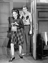 Susan Peters, Elliott Reid, on-set of the film, "Young Ideas", MGM, 1943