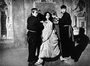 Marie Versini, on-set of the British/West German film, "The Brides Of Fu Manchu", Anglo-Amalgamated