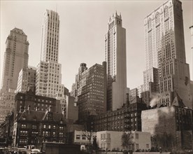 Park Avenue and 39th Street, New York City, New York, USA, Berenice Abbott, Federal Art Project,