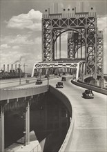 Triborough Bridge, East 125th Street Approach, New York City, New York, USA, Berenice Abbott,