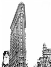 Flatiron Building, 23rd Street and Fifth Avenue, New York City, New York, USA, Berenice Abbott,