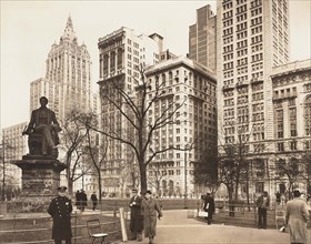 Madison Square looking north, New York City, New York, USA, Berenice Abbott, Federal Art Project,