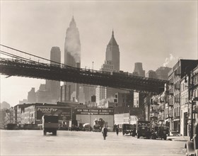 Waterfront, South Street, New York City, New York, USA, Berenice Abbott, Federal Art Project,