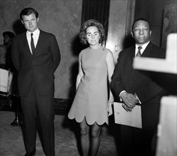 U.S. Senator Edward "Ted" Kennedy, Ethel Kennedy, Washington DC Mayor-Commissioner Walter