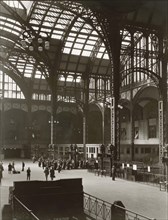 Pennsylvania station, interior view, New York City, New York, USA, Berenice Abbott, Federal Art