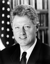 Bill Clinton, 42nd U.S. President, 1993-2001, head and shoulders portrait, official White House