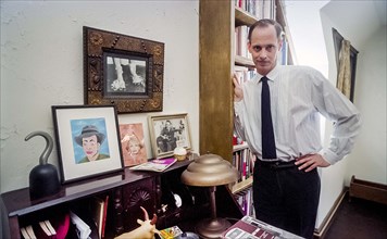 American Director and Producer John Waters, three-quarter length portrait at his home, Baltimore,