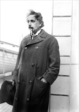 Albert Einstein onboard S.S. Rotterdam ocean liner, Bain News Service, April 1921