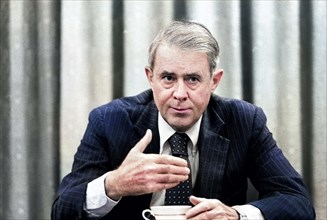 U.S. Secretary of State Cyrus Vance, half-length portrait, seated, facing front, during an