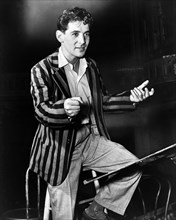 Leonard Bernstein, young conductor & musical director of New York City Symphony, New York City, New