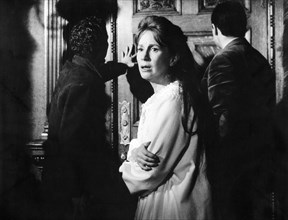 Russ Tamblyn, Julie Harris, Richard Johnson, on-set of the film, "The Haunting", MGM, 1963