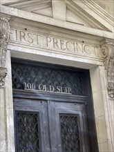 New York City Police Museum, building exterior detail, 100 Old Slip, New York City, New York, USA