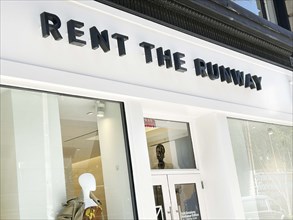 Rent The Runway retail store, building exterior, West 15th Street, Chelsea, New York City, New