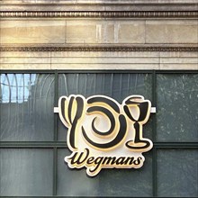 Wegmans Food Market, company logo, building exterior, New York City, New York, USA