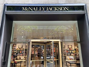 McNally Jackson bookstore, building exterior, Rockefeller Center, New York City, New York, USA