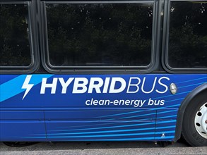 Hybrid Bus, New York City, New York, USA