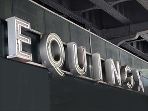 Equinox fitness Center, company sign, building exterior, New York City, New York, USA