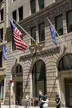 New York Law school, building exterior and sidewalk scene, New York City, New York, USA