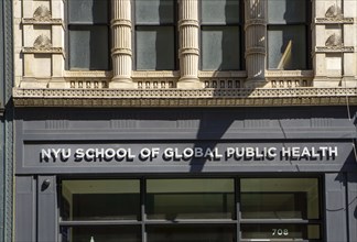 New York University School of Global Public Health, building exterior, Greenwich Village, New York