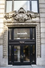 WeWork co-working office space, building exterior, SoHo, New York City, New York, USA