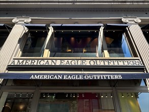 American Eagle Outfitters store, building exterior, New York City, New York, USA