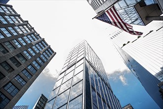 50 Hudson Yards (center), building exterior, low angle view, Hudson Yards, New York City, New York,