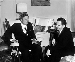 U.S. President John F. Kennedy meeting with Andrei Gromyko, Minister of Foreign Affairs of the