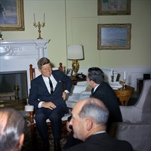 U.S. President John F. Kennedy meeting with Andrei Gromyko, Minister of Foreign Affairs of the