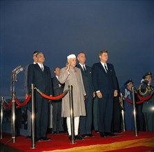 U.S. Ambassador to India John Galbraith (partially hidden), Indian Ambassador to the United States