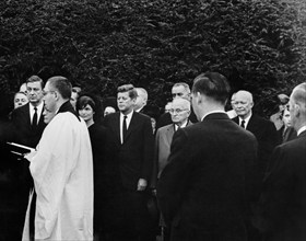 U.S. First Lady Jacqueline Kennedy, U.S. President John Kennedy and former U.S. Presidents, Harry