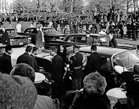 Jacqueline Kennedy and U.S. Attorney General, Robert F. Kennedy preparing to depart the U.S.