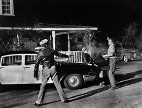 Charles Horvath (far right), on-set of the film, "The Thing That Couldn't Die", Universal Pictures,