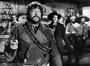 Fernando Sancho, on-set of the Italian spaghetti western film, 'Arizona Cult", Italian title, "Il