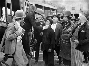 Forrest Stanley, James Gordon, on-set of the silent western film, "Beauty And The Bad Man",