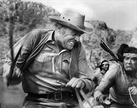 Arthur Kennedy, on-set of the western film, "Day Of The Evil Gun", MGM, 1968