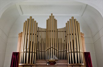 Pipe organ, First Congregational Church, Searsport, Maine, USA