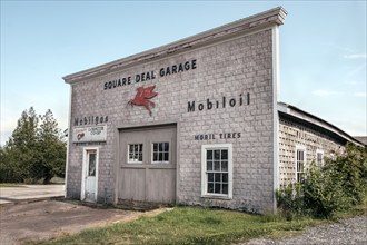 Abandoned Mobil gas station